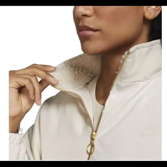 Nike Icon Clash Synthetic Fill Jacket Oatmeal sz medium - Picture 5 of 14